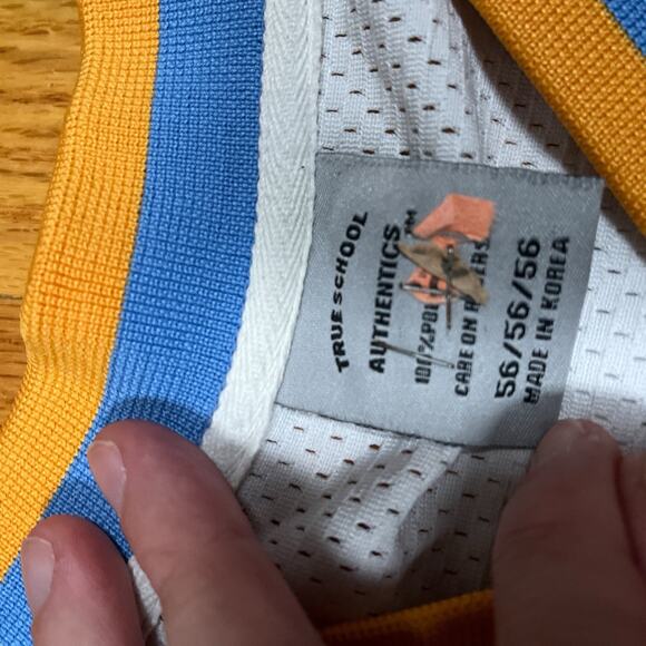 Michael Jordan Laney High School Jersey Size 56 Rare HTF True School Note Stains - Picture 3 of 11